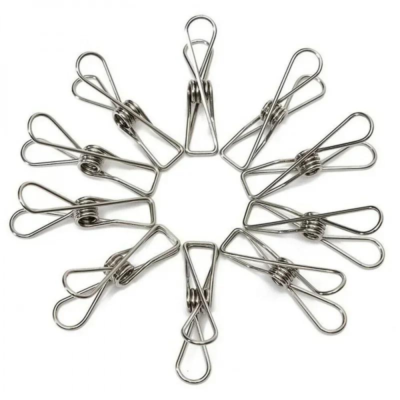 Underwear and Panty Clip Socks 20PCS 6cm Stainless Steel Wire Rack Clip Sealing and Drying Socks Clip