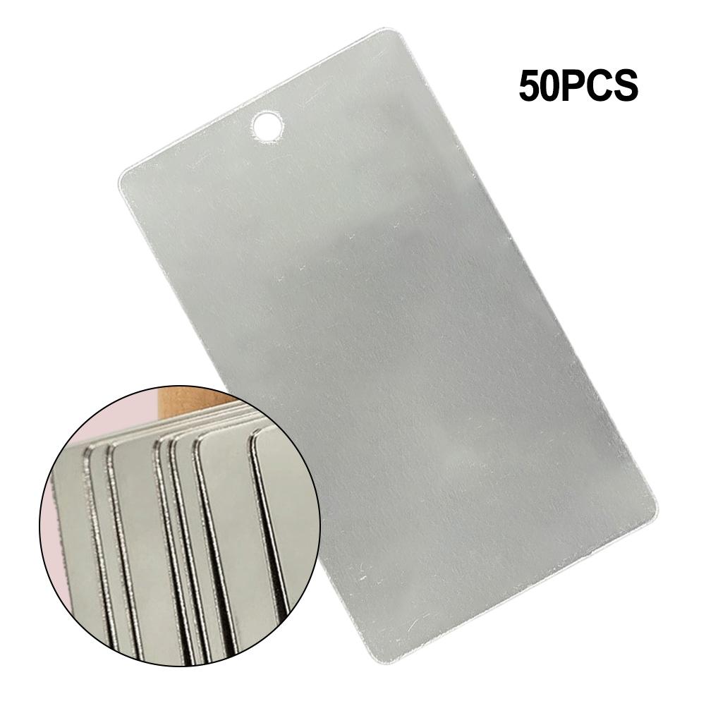 3.15*1.8inch Plant Labels 50 Pcs Aluminum Minimalist