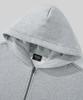 Verdnt Two-Way Metal Zipper Sweat Hoodie Zip-Up [Grey]