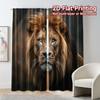 Set Of 2 Modern Flat Printing Curtains Without Rod Majesticlion Window Curtain Polyester Decorations Outdoor Made
