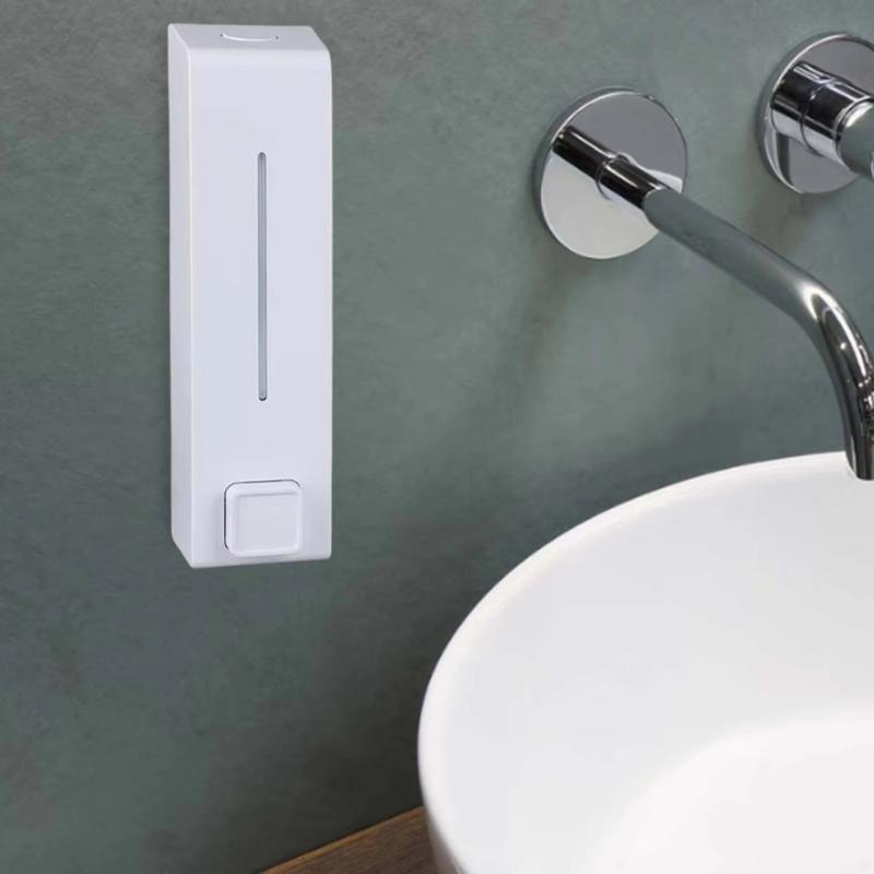 Wall Mounted Manual Soap Dispenser Liquid Hand Soap Dispenser For Bathroom With Visible Window And Durability