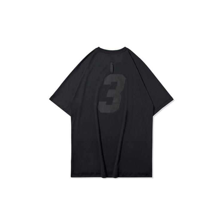 Li Ning Wade Collection T Shirts Men's Black Crew Neck Moderate Other ATSQ089-1