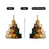 2D Acrylic Christmas Tree Pendant Decoration, Christmas Tree Decoration, Christmas Hanging Decoration, Home Decoration
