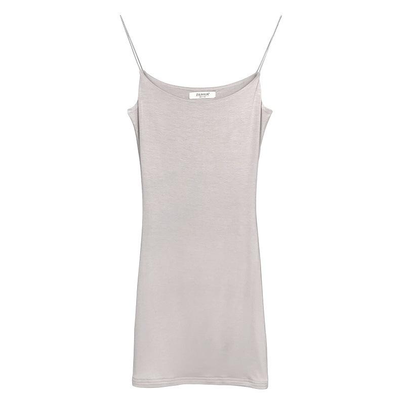 Summer Women's U-neck Dress Casual Suspender Hip Hugging Skirt Fashionable and Sexy Tight Skirt