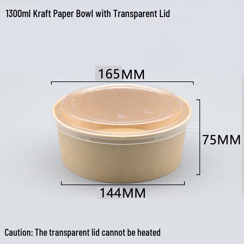 Handun Round Paper Takeaway Food Boxes