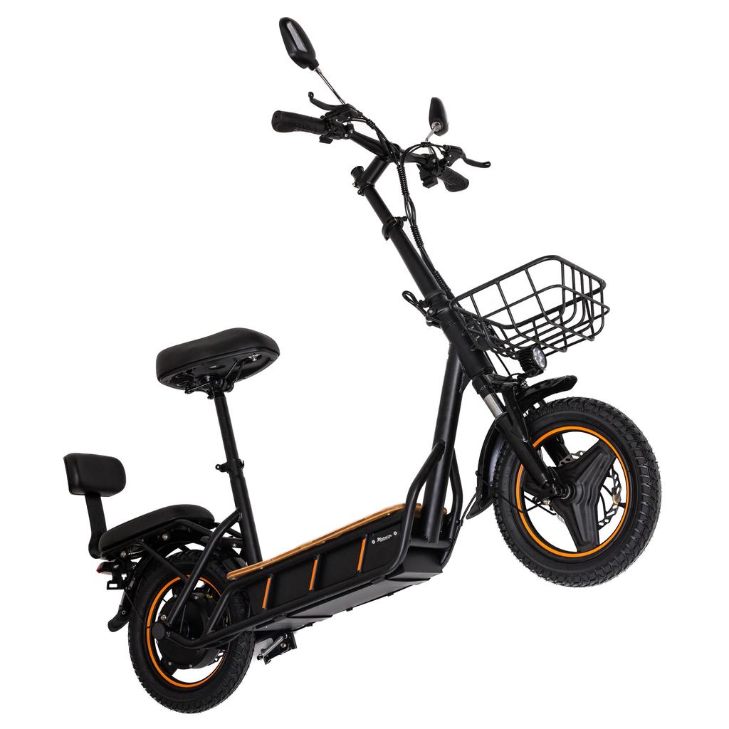 KuKirin C1 Pro Outdoor Commuting Electric Scooter With TowSeat 14 Inch Road Tires 500W Motor 48V26Ah Battery City Electric Scooter For Adult