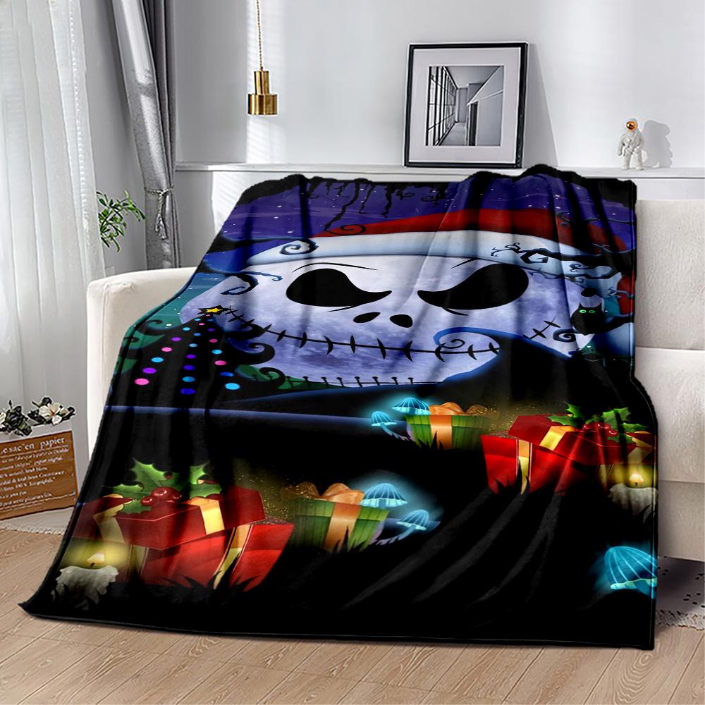 Christmas Nightmare Blanket Soft Warm Cozy Suitable for Couch Sofa Picnics for All Occasions Warmthful Decor Ideal Gift For Birthday Valentine'S Day