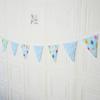 12Pcs 3.2M Long Wedding Banner Fabric Pennant Flags Wedding Hanging Decorations For Holiday Party Indoor and Outdoor