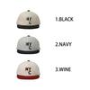 Basiquenti Half Logo Umpire Cap Melton Short Brim New York Washable Antibacterial Deodorizing Quick Dry Unisex Wine Free Size