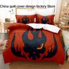 3Pcs Kill La Kill Anime Bedding Set 3D Print Ryuko Matoi Duvet Cover Pillowcases For Teens Fans Room Decor Gift  Bed Linen