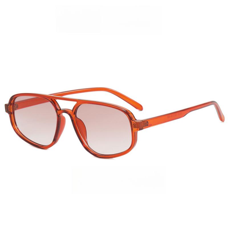 Double Beam Irregular Retro Style Ladies Fashion Sunglasses Spring Summer Bright Vacation Atmosphere Beach Accessories