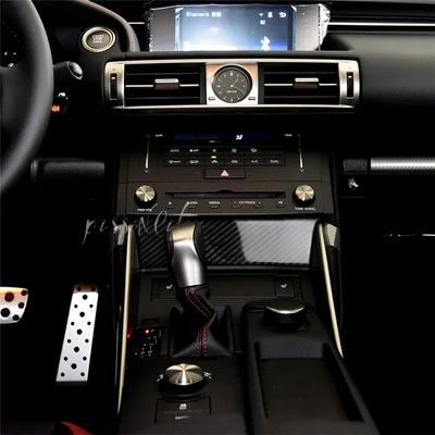 Carbon Fiber Entral Control Circle Car Sticker 3D for Lexus IS250 300H Auto Interior Decoration Car Styling Accessories