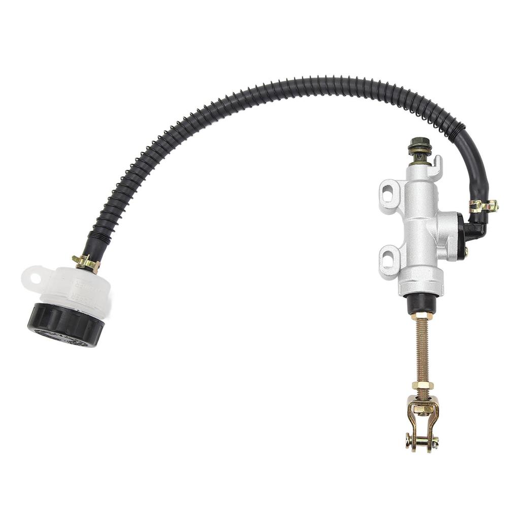 Qiilu Motocyklová zadní nožní brzdová pumpa Hydraulický hlavní válec Hliníková slitina Bezpečná jízda Brzda