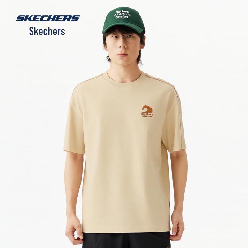 Skechers Knitted Short-Sleeve T-Shirt XL 105