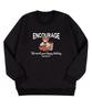 BEMIGHTY Holiday Bear Brushed Oversized Sweatshirt [Black]