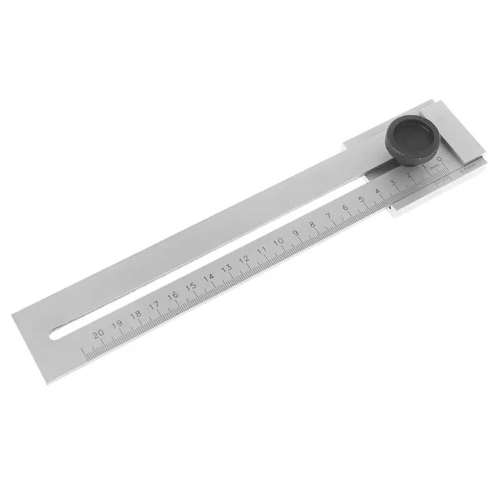 200mm/250mm/300mm Mark Scraper Ruler Tool Steel Scribe Marking Gauge Precision 0.1mm Line Scribe Ruler Woodworking Marking Tool