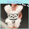 Eyecatching Plush Dog Keyring With Adorable Accessories And Soft Material Design