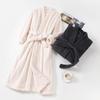 Women's Coral Fleece Thick Velvet Lined Bathrobe - Cozy Autumn/Winter Long Robe Pajamas
