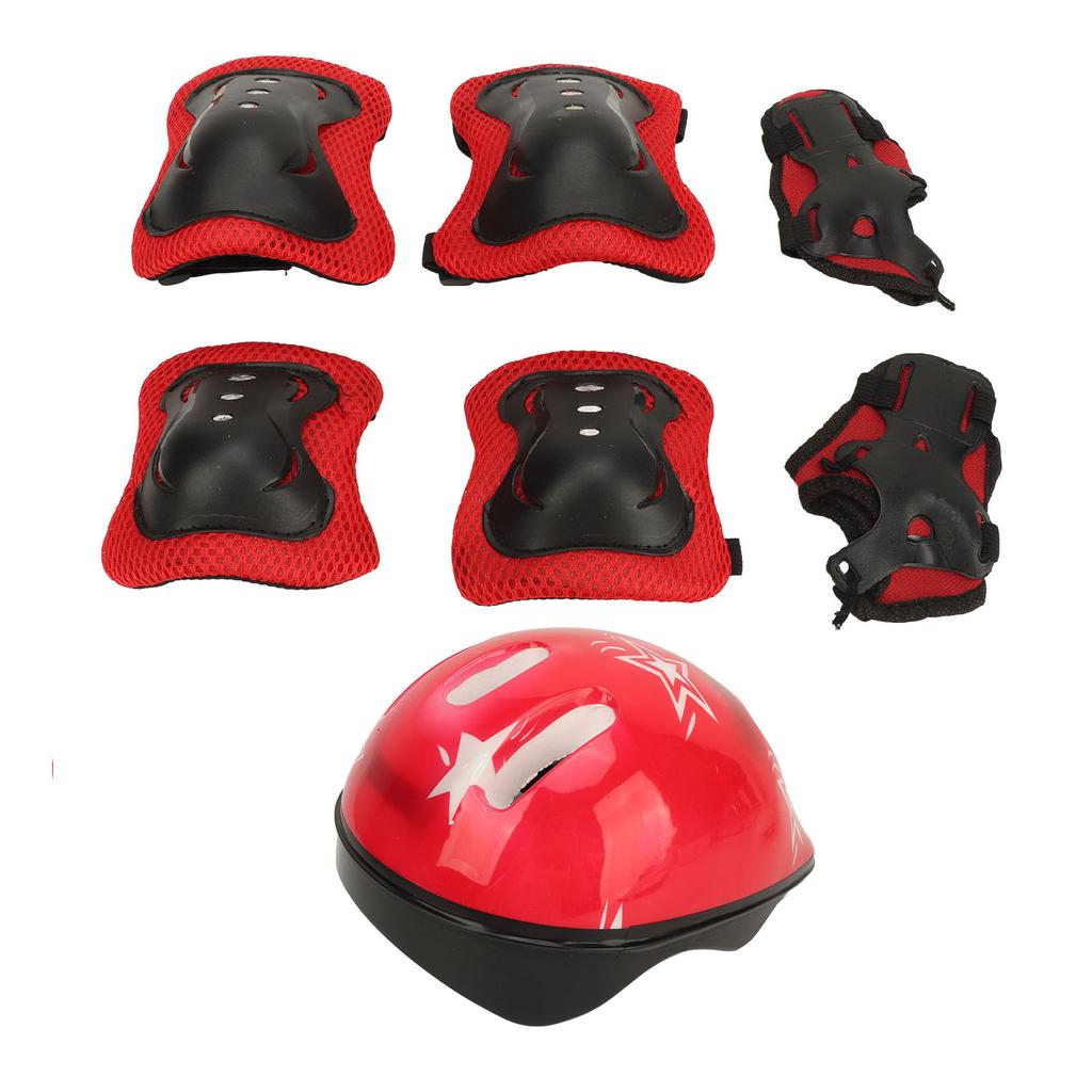 Kinder Fahrrad Helm Set Sport Schutz Getriebe Einstellbare Knie Pads Ellenbogen Pads Handgelenk