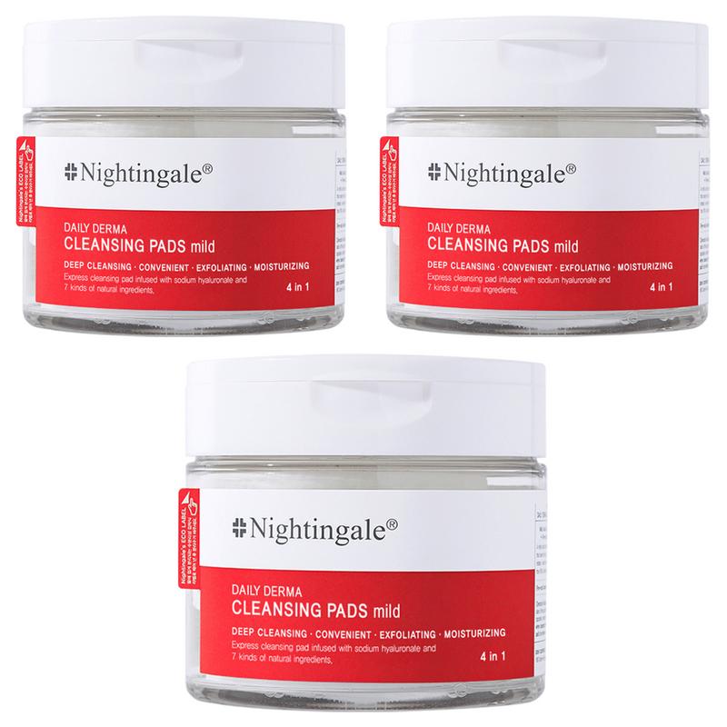 Nightingale Daily Derma Cleansing Pads Mild, 70 pads, 3 pcs