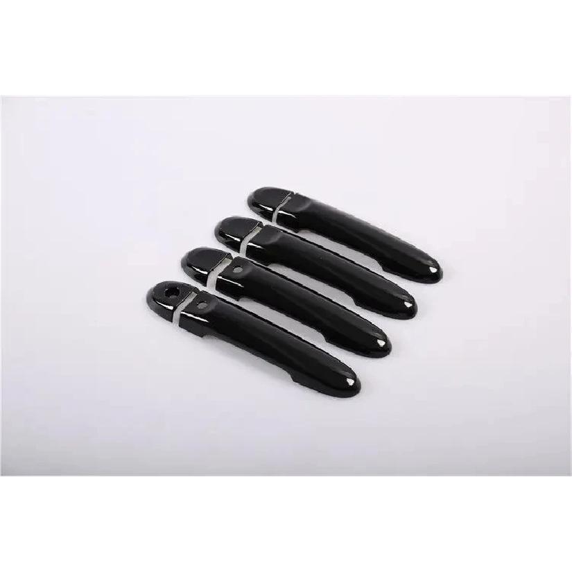 Für Nissan March Micra K13 2010 2011 2012 2013 2014 2015 ABS Hochglanz Schwarz Türgriffabdeckung Zierleiste Aufkleber Auto Styling Zubehör