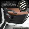 Lexus LBX Door Trim Guards Kick Designed and Sewn In Protective Console LEXUS S YOURS, (4 Pieces) [Black Leather/Black] Guards, Japan, Protector,