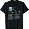 Artemis II Mondmission Flugbahn und Meilensteine Diagramm T-Shirt