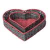 Heart Shaped Basket for Bread Or Snacks Display Decorative Fruit and Vegetable Organizer Kitchen Organization Tool