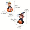 2pcs of Witch Sisters with Balloons Statues, Handcrafted Halloween Witch Decorations and Home Table Decorations, Festival Gifts