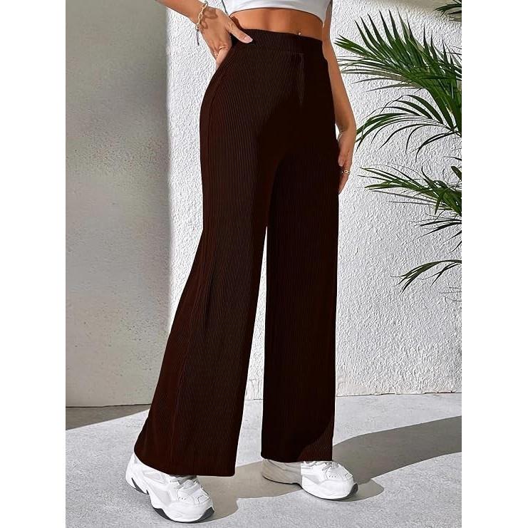 Pantaloni da Donna Comodi a Vita Alta Traspiranti Casual Usura Pantalone Coreano