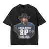 T-shirt Lavate Il Più Grande di Tutti i Tempi Chuck Norris Hip Hop T-shirt Retrò Harajuku Streetwear Top in Cotone Top Magliette per Unisex Donna