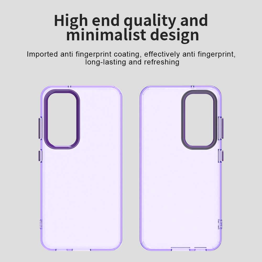 For Samsung Galaxy S23+ Case PC+TPU+PET Matte Anti-Drop Phone Back Cover