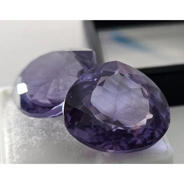 Natural Color Change Alexandrite Pear Cut 40+ Ct Pair Fabulous Loose Gemstone