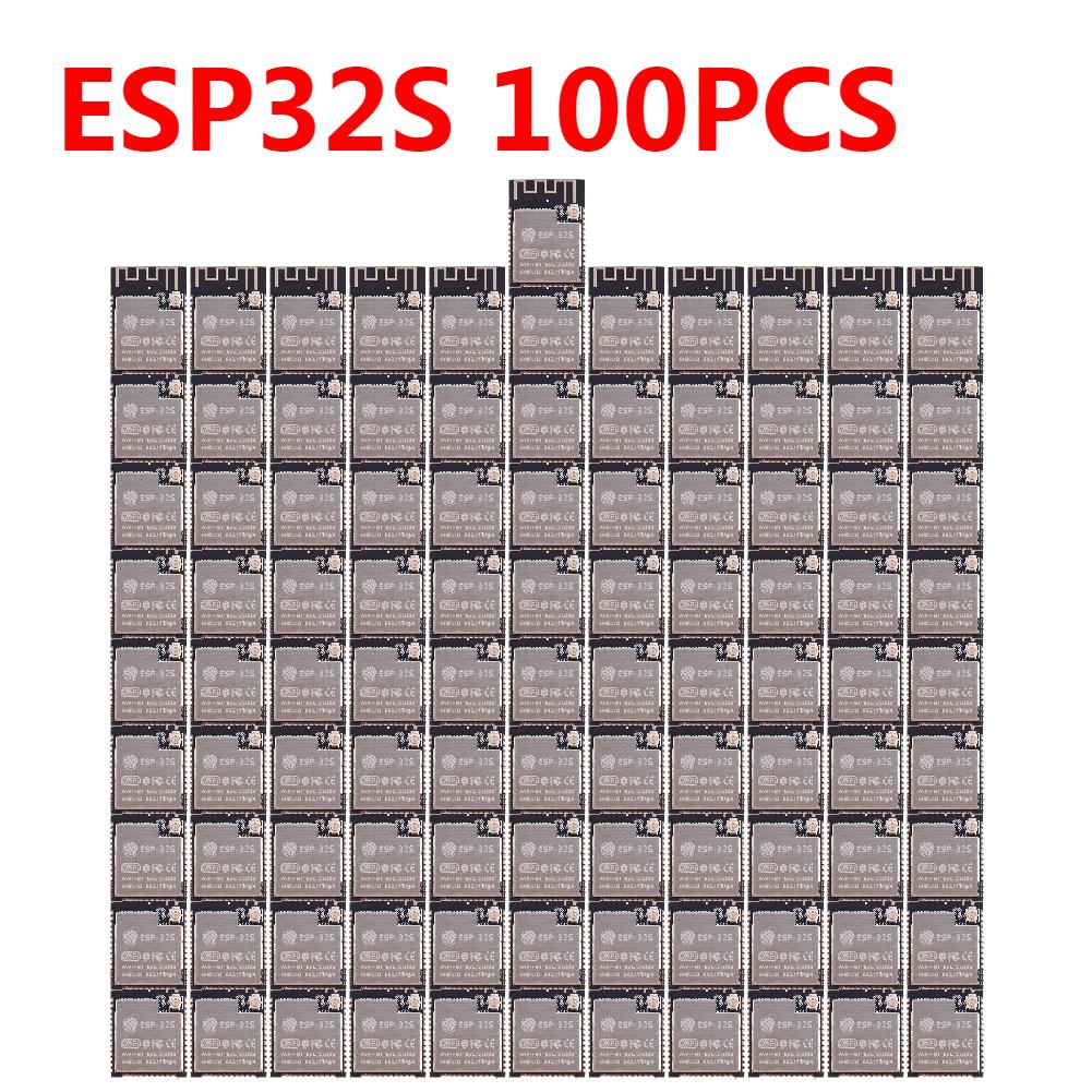 100PC ESP32 Wireless Module Smart Electronics ESP-WROOM-32 WiFi+BT+BLE MCU Module 150Mbps Hall Sensor IPEX ESP-32S ESP32U ESP-32