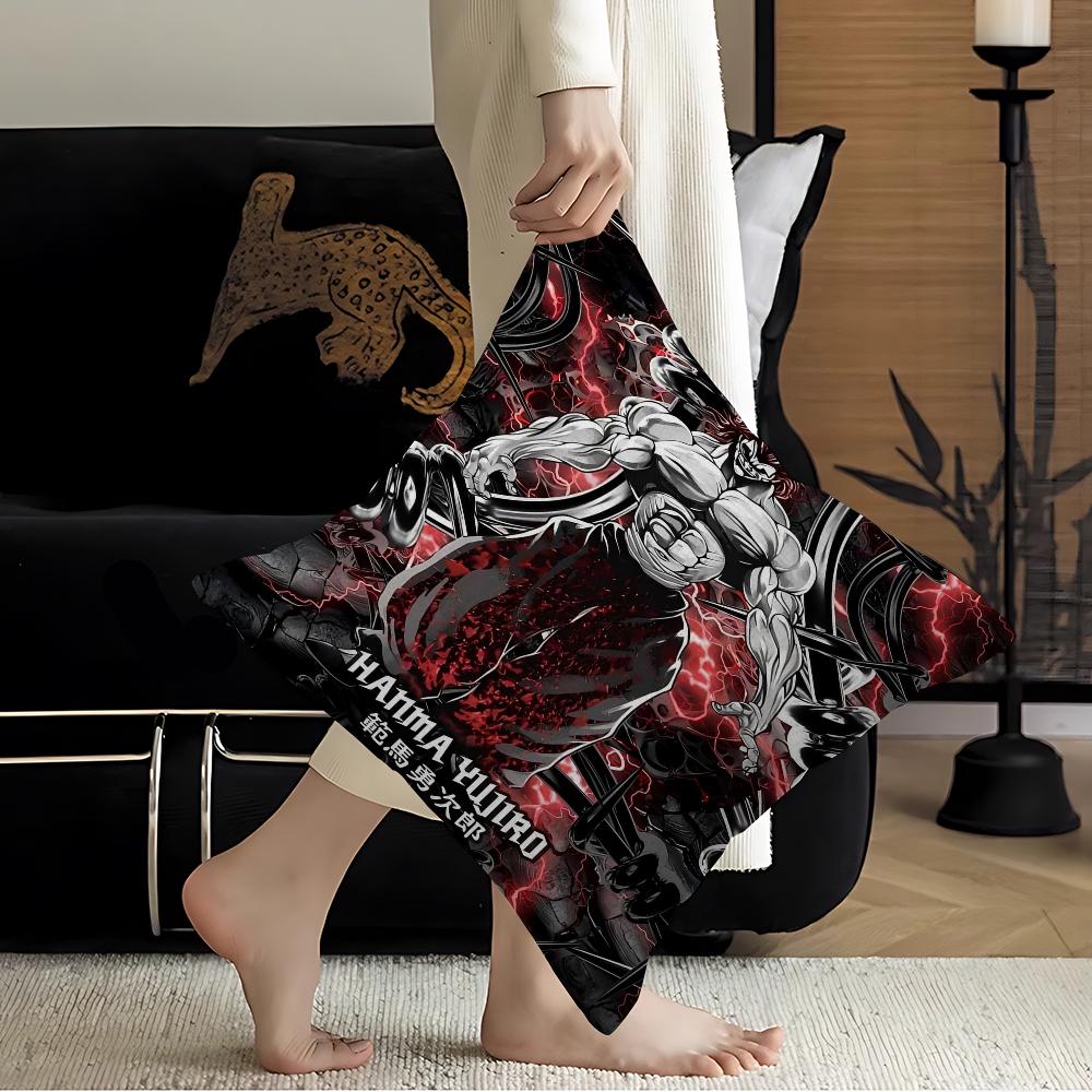 Japanese Anime Baki Pillow Cover for Bedroom Room and Living Room Sofa Decorative Cushion Cover