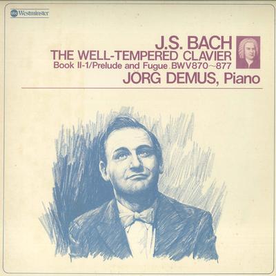 Disco LP - Bach: O Cravo Bem Temperado, Bo OW8054AW ABC WESTMINSTER Japão Clássico Usado