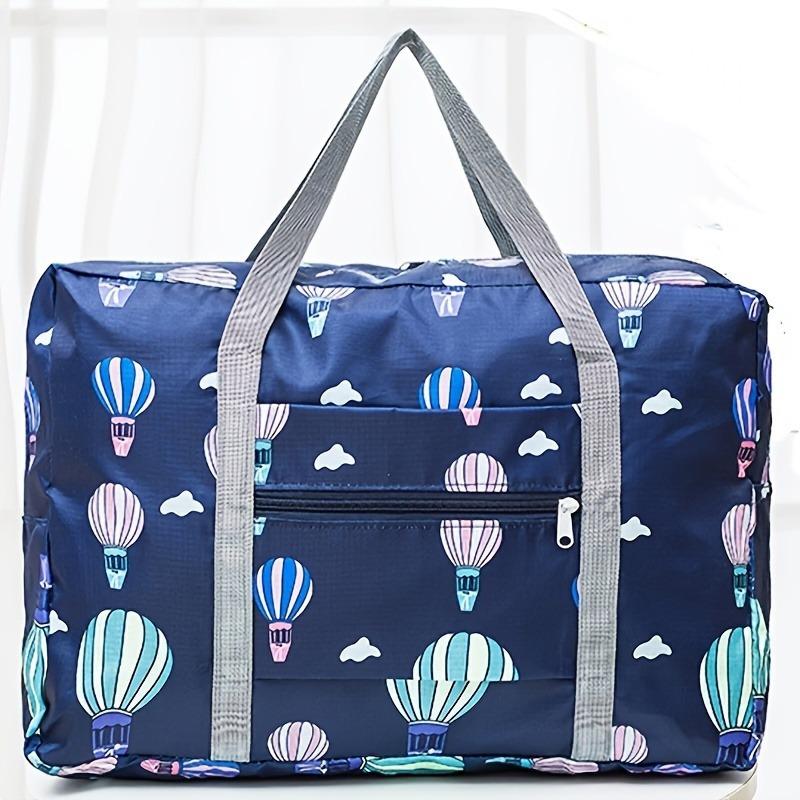 Foldable Extra Large Travel Duffel Bag – Lightweight Polyester with Stylish Star Pattern, Easy Storage & Fast Packing