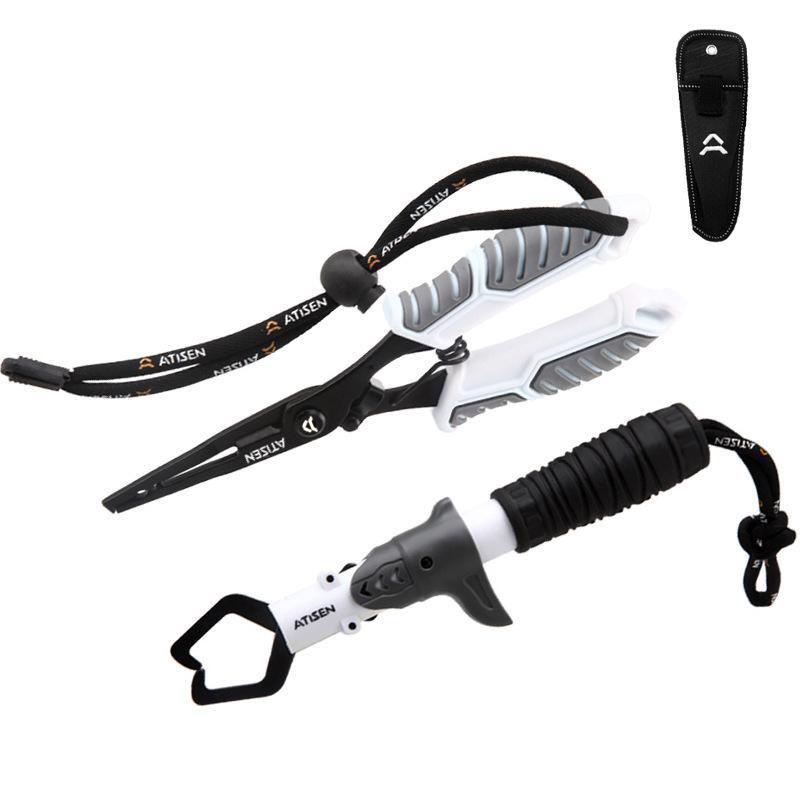 Stainless Steel Fishing Gripper Non-Slip Grip Professional Fish Lip Grabber for Beginner Anglers