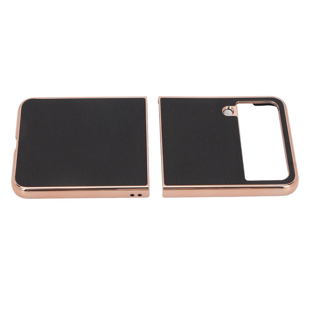 Folding Screen Phone Case Shockproof Leather Cellphone Protective Shell for Galaxy Z Flip4