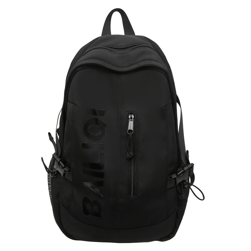 

Мужской рюкзак большой емкости с буквенным принтом, школьный рюкзак для студента, женская дорожная сумка Small чёрный