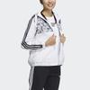 Adidas Neo Lunar New Year Collection Printed Pattern Hooded Regular Sleeve Vintage Sports Loose Stand Collar Jacket Women Jacket White GR0461