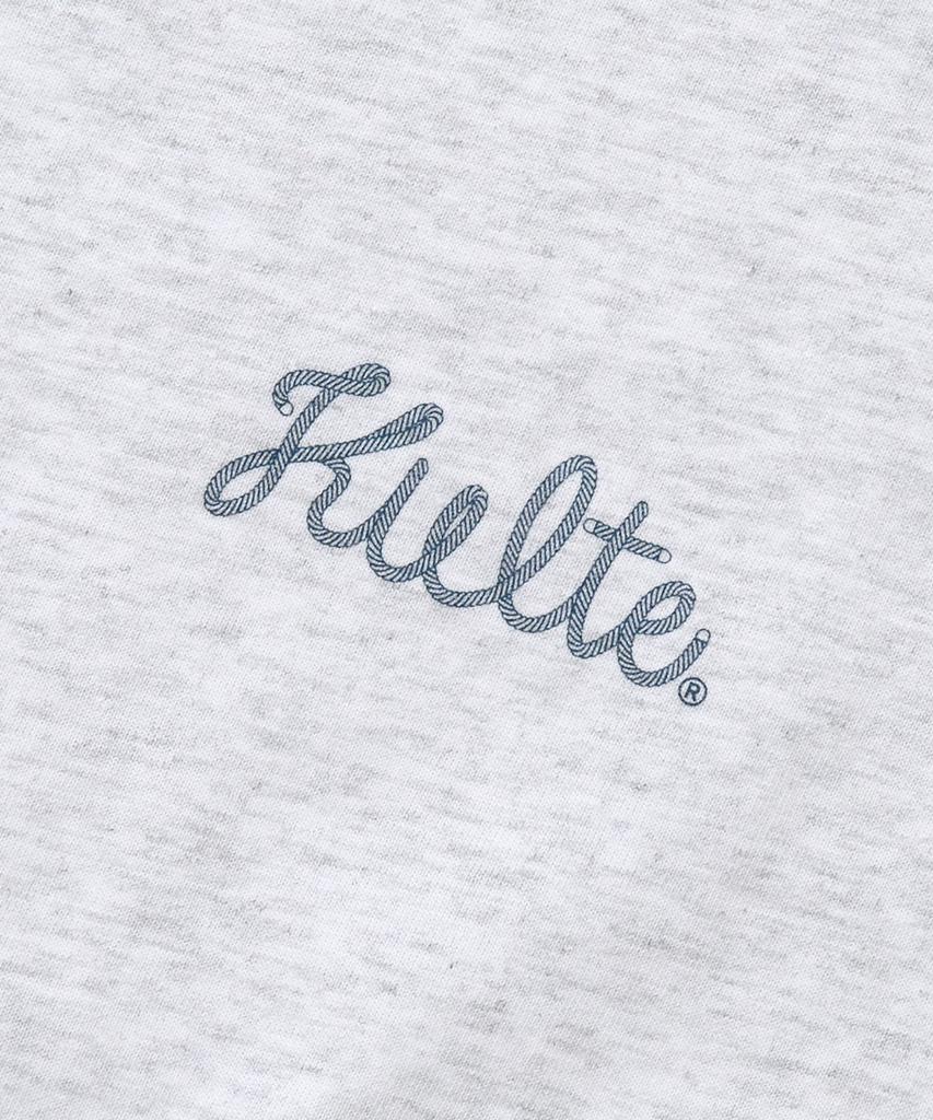 KULTE Rope Logo Print T-Shirt_L.M.Grey