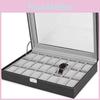 Watch Black 24 Storage Box Case Bracelet Bangle Jewelry Display Collection Tray