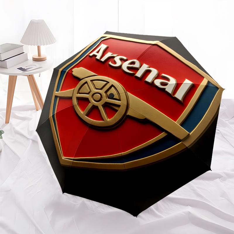 1pc A-Arsenal11 Umbrella, Sun Protection, And UV Shielding. It Has Eight Sturdy Ribs for Outdoor Use And Perfect As a Holiday Gift