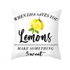 Federa cuscino frutta estiva color chartreuse federa limone decorazione con lettere divano casa nordica