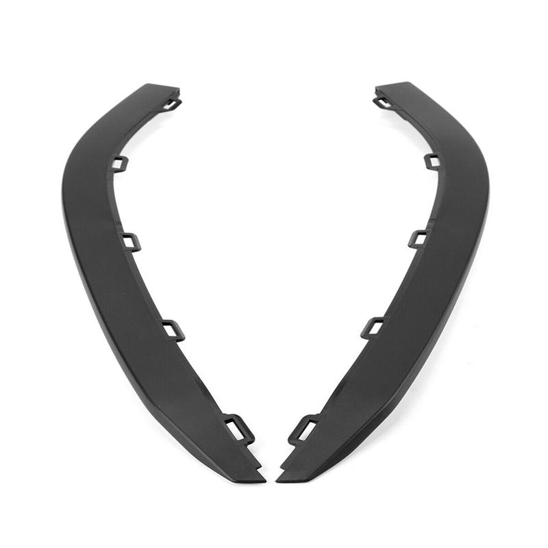 A51K-1 Pair Car Front Bumper Lip Lower Spoiler Valance Trim For VW Golf MK7 GTI 2015 - 2017 5GG8059039B9, 5GG8059049B9 Replaceme