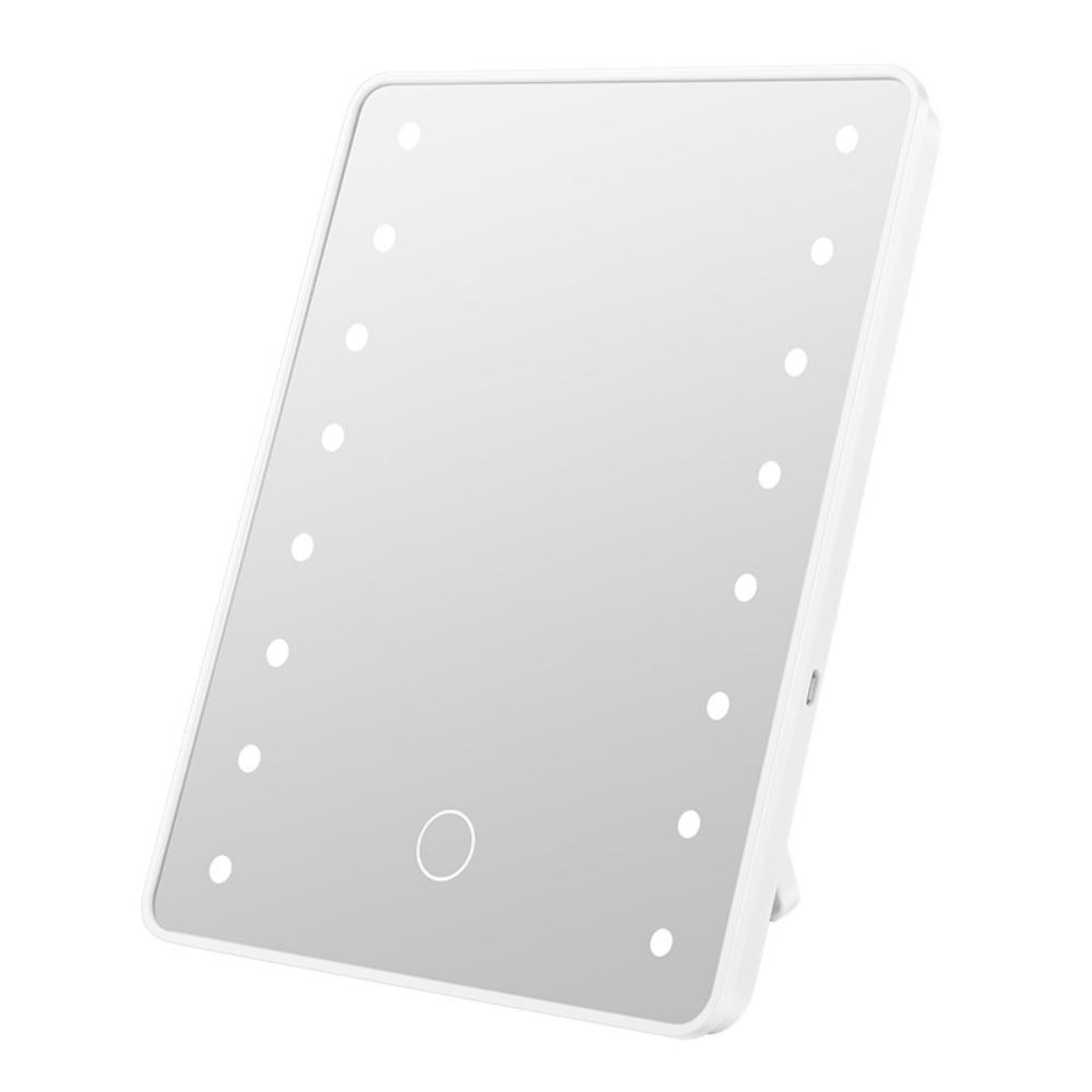 Charging Desktop Cosmetic Mirror Dimmable Table Makeup Mirror Portable Vanity Mirror  Makeup