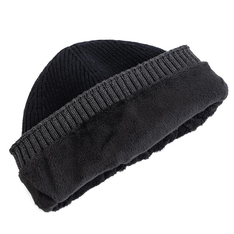 Neue Unisex-Wintermütze mit Fleecefutter, warme Mütze, stilvolle weiche Beanie-Mütze für Männer und Frauen, dicke Strickmütze für den Außenbereich, Skisport