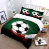 Soccer ball and cleat kicking a ball Print Bedding Set 1Duvet Cover 2Pillowcases for Adult and Children Luxury Gift Full Size