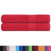 VidaXL Serviettes de sauna 2 pcs rouge 80x200 cm 360 g/m² 100% coton, serviette, serviette de bain, serviette en coton 136935